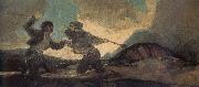 Francisco Goya Cudgel Fight France oil painting artist